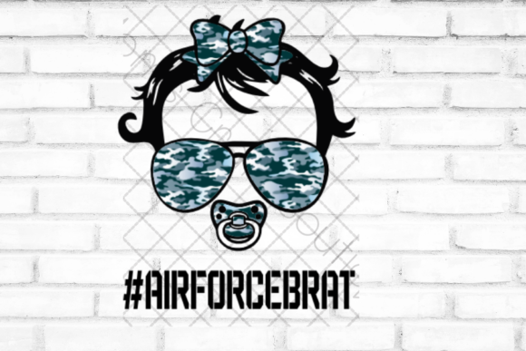 Air Force Brat Baby Girl: A Font with Heart and Heritage