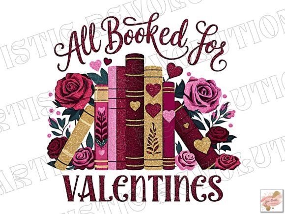 All Booked for Valentines PNG: A Book Lover's Design Delight
