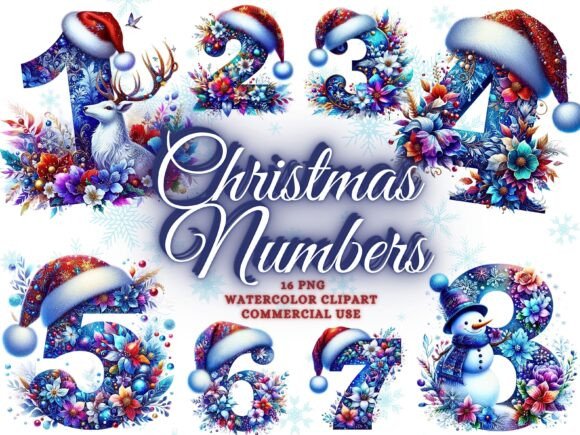 Festive Christmas Numbers Christmas PNG: A Designer's Guide to Holiday Projects