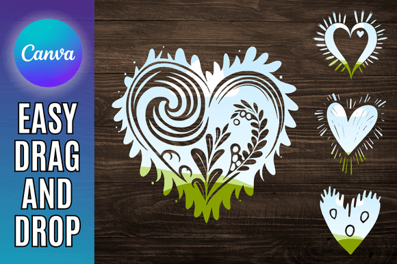 Fun Heart Frames: A Playful Canva Template for Creative Projects