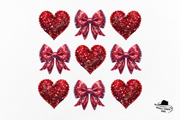 Glitter Valentine Heart Bow Coquette Png: A Design Asset Review