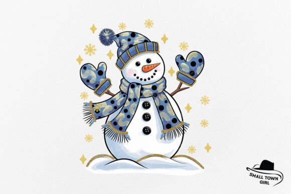 Sparkle and Style: Using a Colorful Glitter Christmas Snowman PNG