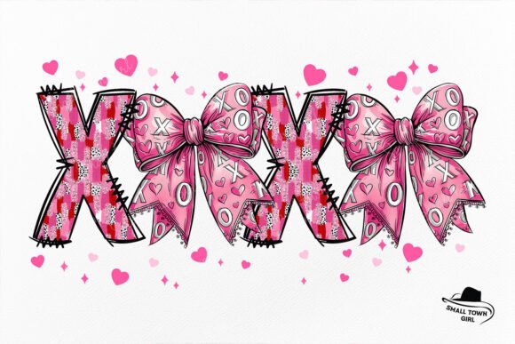 Styling Romance: The Xoxo Coquette Bow Valentine Sublimation