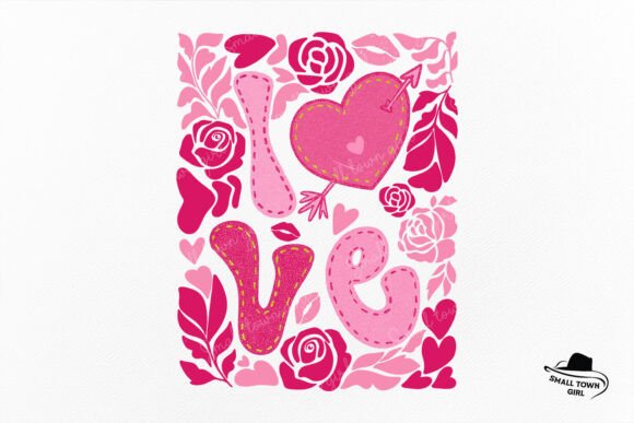 Unveiling Pink Boho Valentine Love Heart Floral