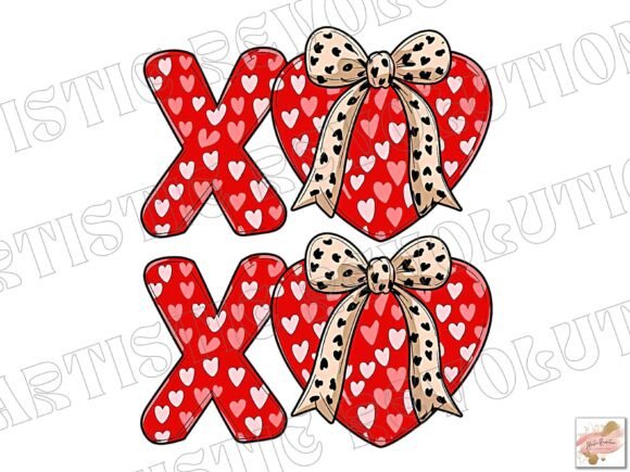 Valentine Heart XOXO Valentine's Day Png: Your Go-To Design Asset