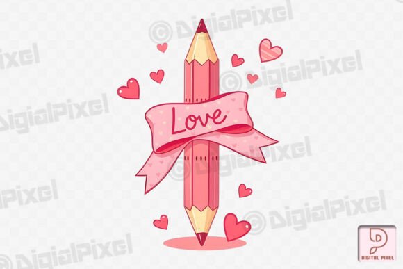 Valentine Teacher Love PNG: Design for Educators