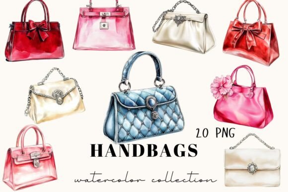 Watercolor Woman Bags, Handbags: A Designer's Guide
