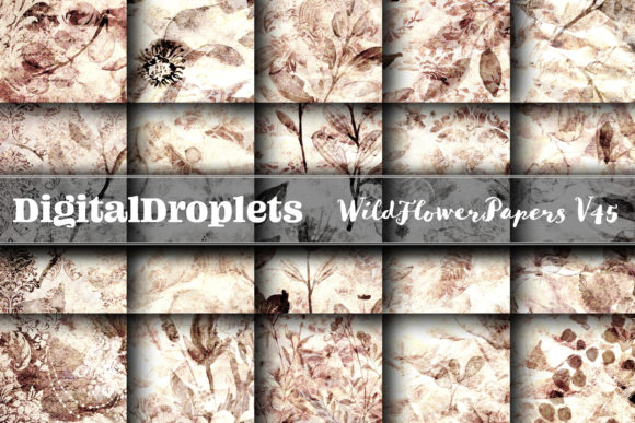Wild Flowers Papers Vol. 45: Gothic & Vintage Design Assets